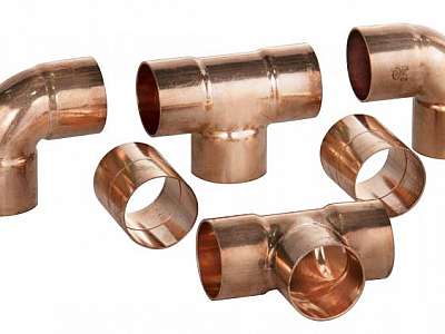 Cotovelo cobre 22mm Cotovelo cobre 22mm