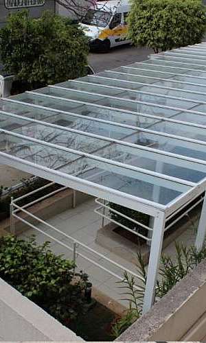 cobertura em alumínio e vidro cobertura em alumínio e vidro