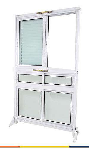 Porta balcão de alumínio branco Porta balcão de alumínio branco