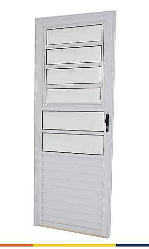 Porta de giro alumínio branca Porta de giro alumínio branca