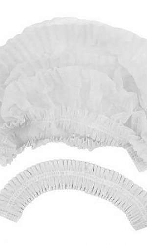 Touca sanfonada branca Touca sanfonada branca