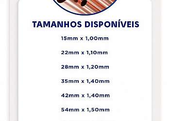 Tubo de cobre 22 classe i Tubo de cobre 22 classe i